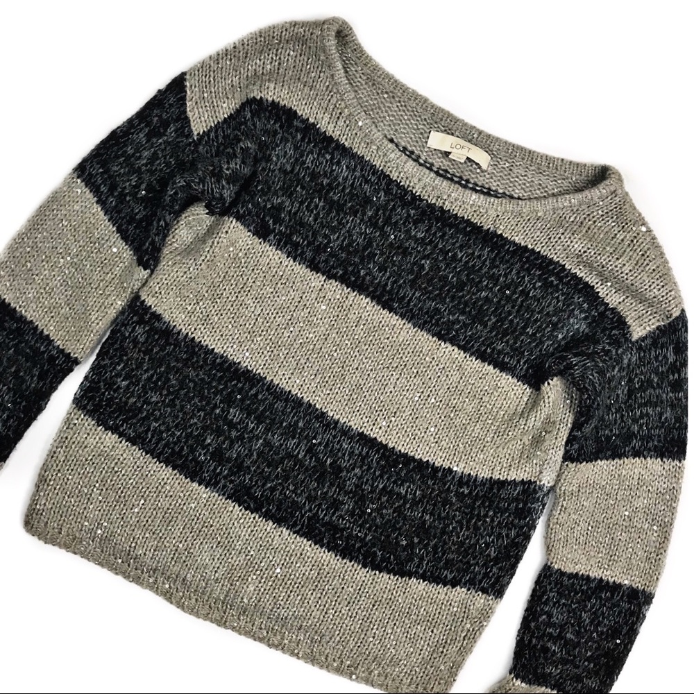 Ann Taylor LOFT Striped Sweater Size Medium - Picture 2 of 8